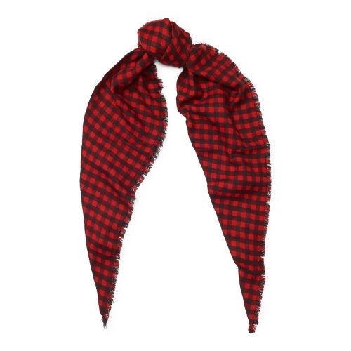 Ralph Lauren Lauren Checkered Scarf Madison Red