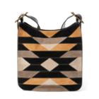 Ralph Lauren Patchwork Lennox Messenger Bag Black Mu
