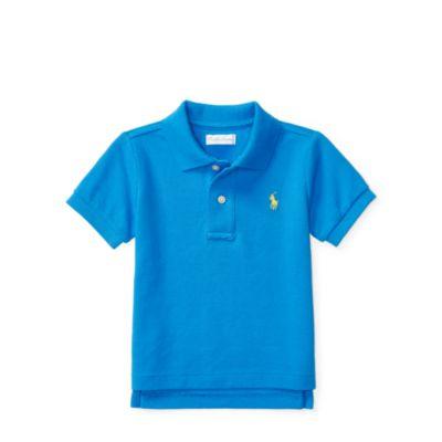 Ralph Lauren Cotton Mesh Polo Shirt True Royal 3m