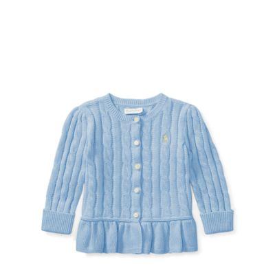 Ralph Lauren Peplum Cardigan Elite Blue 6m