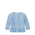 Ralph Lauren Peplum Cardigan Elite Blue 6m