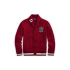Ralph Lauren Cotton-blend-fleece Cardigan Classic Wine
