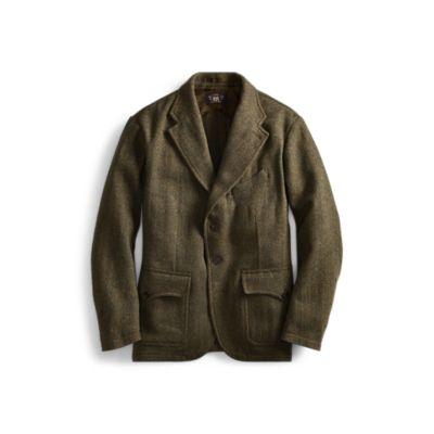 Ralph Lauren Herringbone Tweed Sport Coat Olive