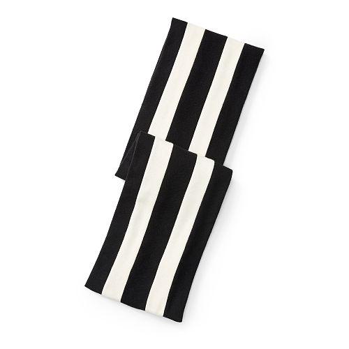 Polo Ralph Lauren Striped Wool Scarf Black