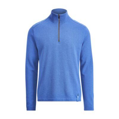 Ralph Lauren Wool-blend Half-zip Sweater Maidstone Blue