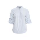 Ralph Lauren Cotton Puff-sleeve Shirt Blue Multi