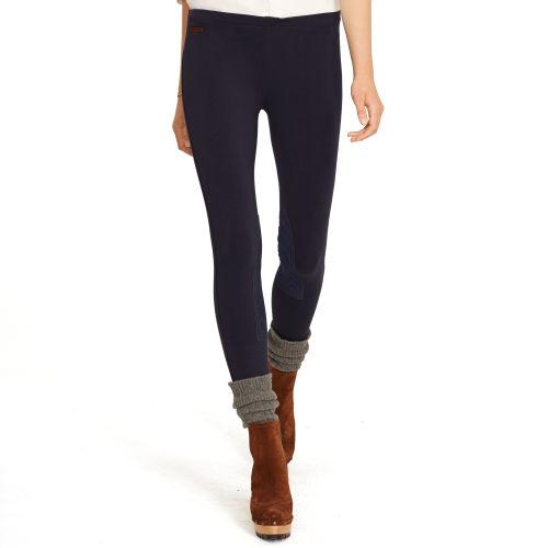 Polo Ralph Lauren Suede-patch Jodhpur Legging Navy