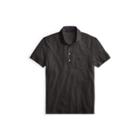 Ralph Lauren Washed Piqu Polo Shirt Anthracite Heather