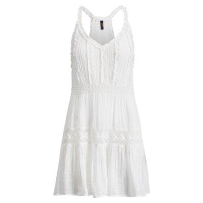 Ralph Lauren Ruffle-trim Cotton Cover-up White