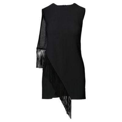 Ralph Lauren Margerie Suede-fringe Tunic Black