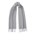 Ralph Lauren Basket-weave Cashmere Scarf Fawn Grey Heather
