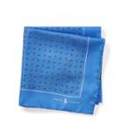 Ralph Lauren Pine-print Silk Pocket Square Royal