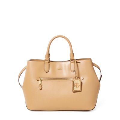 Ralph Lauren Saffiano Sabine Satchel Palomino