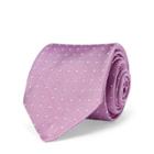 Ralph Lauren Polka-dot Silk Repp Narrow Tie Pink/white