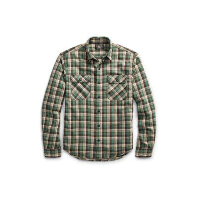 Ralph Lauren Matlock Plaid Cotton Workshirt Rl 954 Green Grey