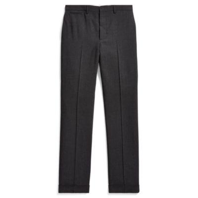 Ralph Lauren Slim Fit Wool Trouser Charcoal