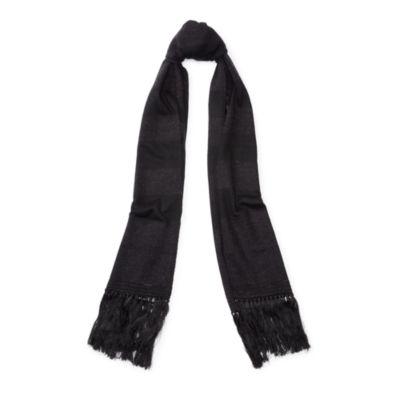 Ralph Lauren Felted Rugby-striped Scarf Black