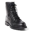 Polo Ralph Lauren Flaxby Tumbled Leather Boot Black