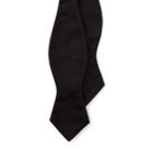 Ralph Lauren Silk Satin Bow Tie Black Satin