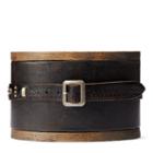 Ralph Lauren Rrl Studded New Burlington Belt Vintage Black