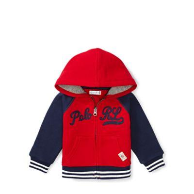 Ralph Lauren Cotton-blend-fleece Hoodie Rl 2000 Red 6m