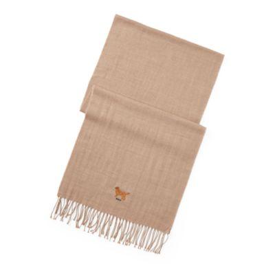 Ralph Lauren Dog Wool-cotton Scarf Honey Brown Hthr