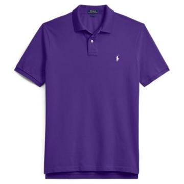 Ralph Lauren Cyo Custom-slim Polo Shirt Vista Purple