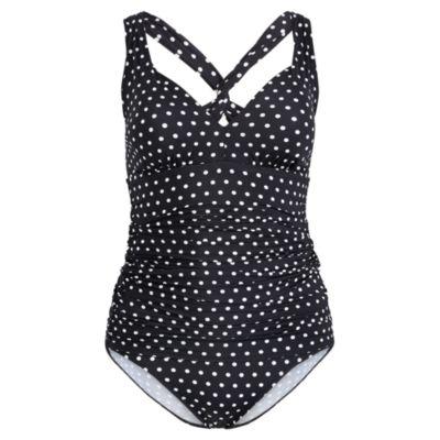 Ralph Lauren Slimming Dot One-piece Black/white