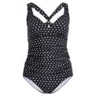 Ralph Lauren Slimming Dot One-piece Black/white