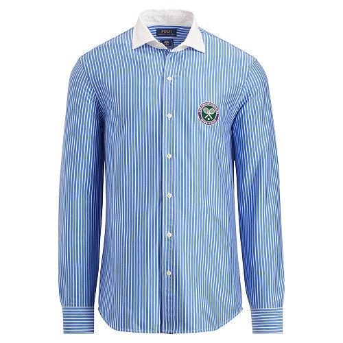 Polo Ralph Lauren Wimbledon Umpire Cotton Shirt Regal Blue/white