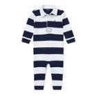 Ralph Lauren Striped Cotton Rugby Coverall French Navy Multi 9m