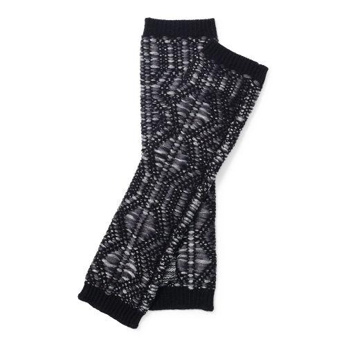 Ralph Lauren Lauren Fingerless Metallic Gloves Black/gunmetal