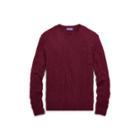 Ralph Lauren Cable-knit Cashmere Sweater Burgundy