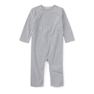 Ralph Lauren Fleece Coverall Grey Heather 6m