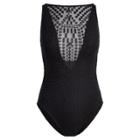 Ralph Lauren Engineered Geometric One-piece Black