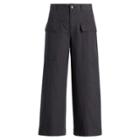 Ralph Lauren Cotton-linen Wide-leg Pant Polo Black