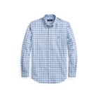 Ralph Lauren Classic Fit Plaid Oxford Shirt Blue/red Multi