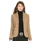 Polo Ralph Lauren Herringbone Hacking Jacket Tan Herringbone