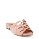 Ralph Lauren Jeanette Suede Slide Sandal Pink/silver