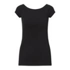 Ralph Lauren Lauren Cotton Off-the-shoulder Tee Polo Black