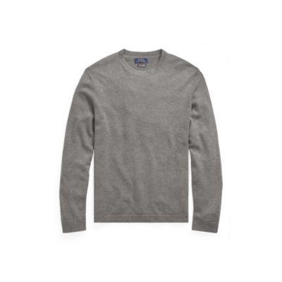 Ralph Lauren Washable Cashmere Sweater Foster Grey Heather