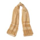 Ralph Lauren Lauren Cold-dyed Border-striped Scarf Camel