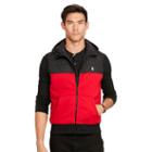Polo Ralph Lauren Paneled Full-zip Vest Rl2000 Red/polo Black