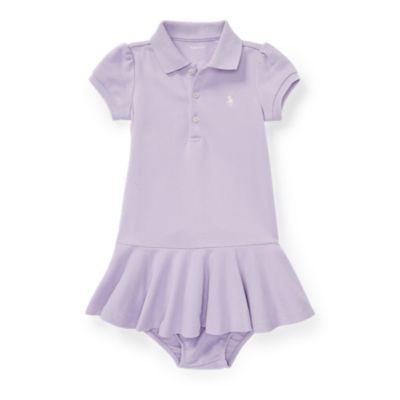 Ralph Lauren Piqu Polo Dress & Bloomer French Lilac 6m