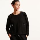 Ralph Lauren Lauren Zip-pocket Crewneck Sweatshirt Black
