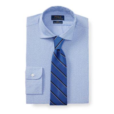 Ralph Lauren Slim Fit Floral Shirt Light Blue Victorie Flow