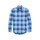 Ralph Lauren Classic Fit Plaid Oxford Shirt Navy/dawn Multi