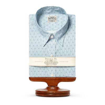 Ralph Lauren Eli Print Cotton Dress Shirt Rl 979 Cream Blue
