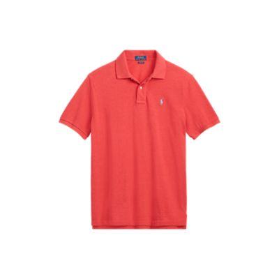 Ralph Lauren Custom Slim Fit Mesh Polo Sentry Red Heather