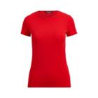 Ralph Lauren Ribbed Cotton Crewneck T-shirt Lipstick Red